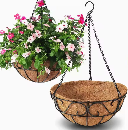 Coco Pots Liner for Decoration Plant Hang Pot Hanging Planter Box Boho Plants Hanger Coconut Hangers Flower Planters