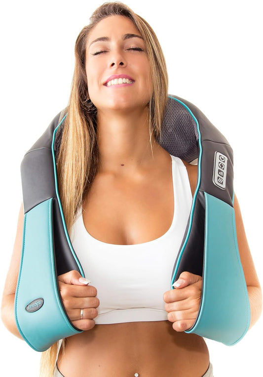 Shiatsu Neck and Back Massager with Heat - Deep Kneading Pillow for Massage - Electric Full Body Massager