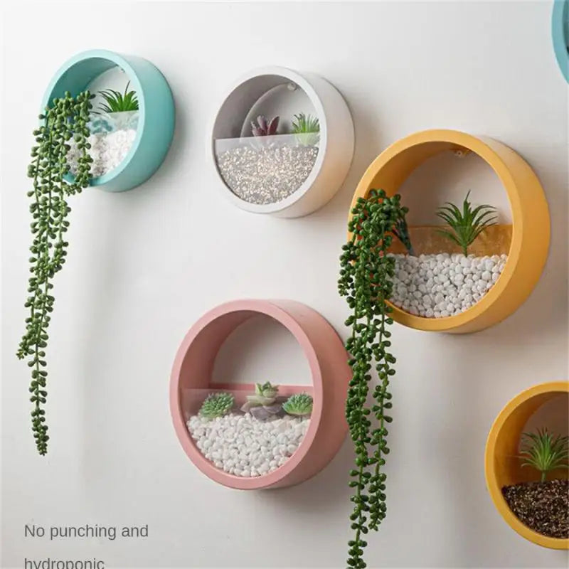 Garden Wall Hanging Planters Supplies Nordic Hydroponic Succulent Plant Vase Tool Household Room Cachepot Decoration Accessories